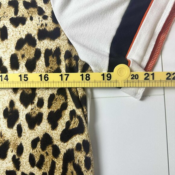 Leopard Print Colorblock Tee – Size M - Picture 4 of 5